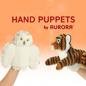 Aurora hand puppets plush collection logo