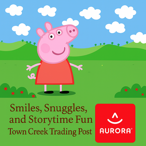 Peppa Pig plush by Aurora logo collection