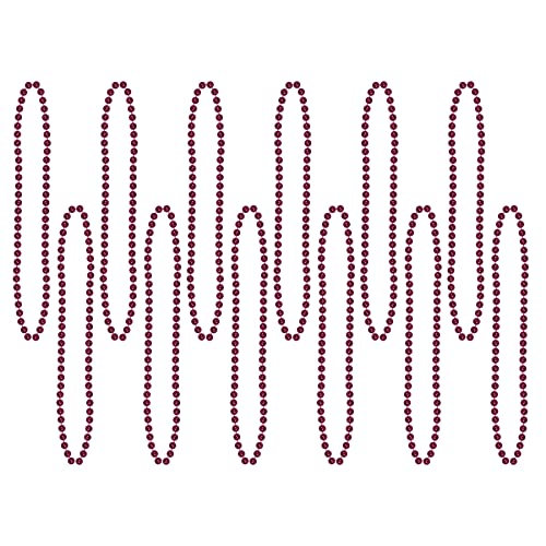 MAROON Party Beads - Small Round Beistle Town Creek Trading Post - Free Shipping $50.00