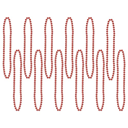 RED Party Beads - Small Round Beistle Town Creek Trading Post - Free Shipping $50.00