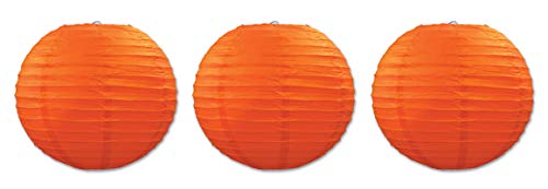 Orange Paper Lanterns Beistle Town Creek Trading Post - Free Shipping $50.00