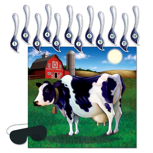Pin The Tail On The Cow Game Beistle Town Creek Trading Post - Free Shipping $50.00
