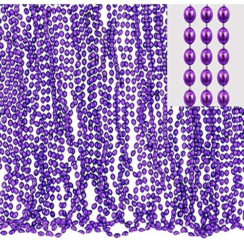 30" Purple Metallic Bead Necklaces - (50 Count) amscan Town Creek Trading Post - Free Shipping $50.00