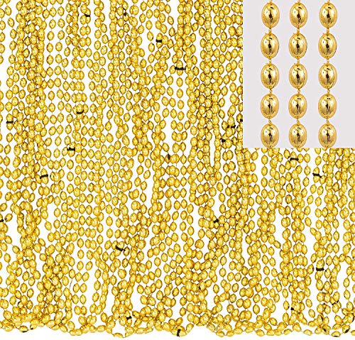 30" Gold Metallic Bead Necklaces - (50 Count) amscan Town Creek Trading Post - Free Shipping $50.00
