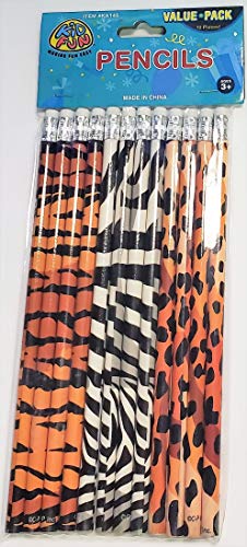 Animal Print Pencils - 12 ct US TOYS Town Creek Trading Post - Free Shipping $50.00