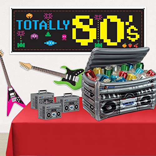 Beistle 16" x 24" Inflatable Boom Box Drink Beverage Cooler for Summer Beach 80's Theme Retro 1980's Party Decorations, Holds Approx. 48 12-Ounce Cans Beistle Town Creek Trading Post - Free Shipping $50.00