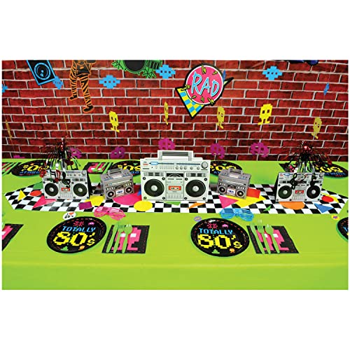 Beistle 1980�s Hip Hop Decorations for Old School Party 80�s Theme Retro Boom Box Centerpiece, 14", Gray/Black/Red Beistle Town Creek Trading Post - Free Shipping $50.00