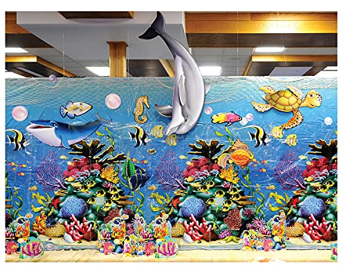 Beistle 20 Piece Durable Printed Paper Under The Sea Ocean Theme Bubble Cut Outs for Nautical Mermaid Decorations Birthday Party Supplies, Assorted Sizes, Pink/Blue/Purple Beistle Town Creek Trading Post - Free Shipping $50.00