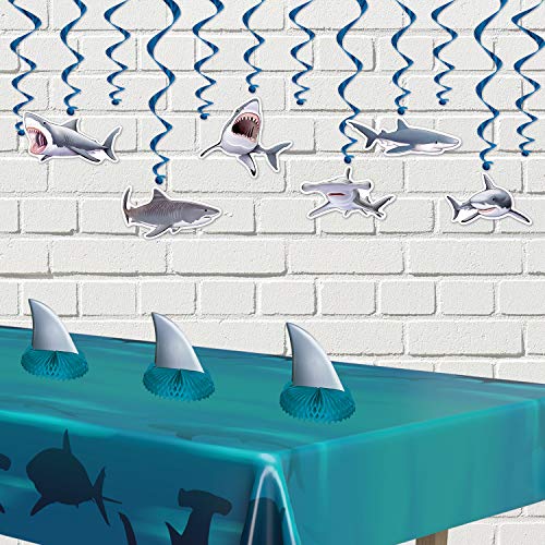 Beistle 3 Piece Shark Theme Party Supplies Birthday Decorations Table Centerpieces Beistle Town Creek Trading Post - Free Shipping $50.00