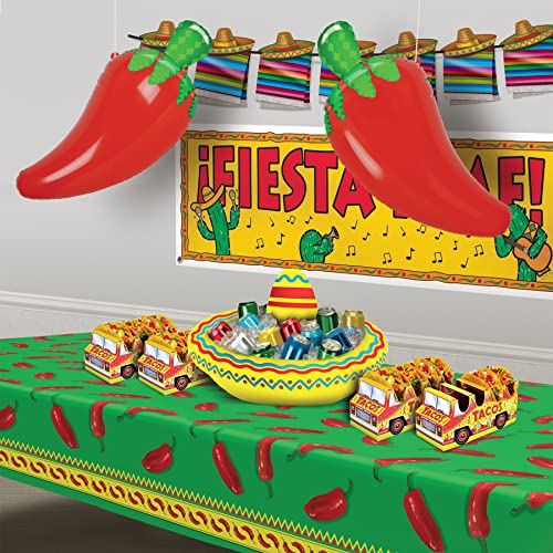Beistle 30" Large Inflatable Chili Pepper Decoration-Blow Up Accessories For Mexican Theme Cinco De Mayo Fiesta Birthday Party Supplies, Red/Green Beistle Town Creek Trading Post - Free Shipping $50.00