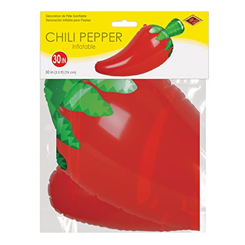 Beistle 30" Large Inflatable Chili Pepper Decoration-Blow Up Accessories For Mexican Theme Cinco De Mayo Fiesta Birthday Party Supplies, Red/Green Beistle Town Creek Trading Post - Free Shipping $50.00