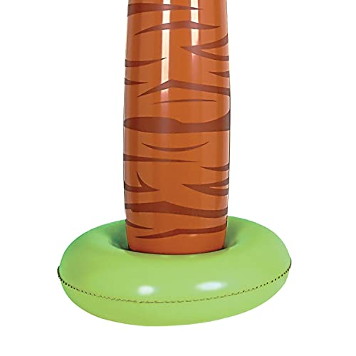 Beistle 4 FT 10 IN Inflatable Palm Tree Decoration For Summer Tropical Hawaiian Theme Luau Beach Party D�cor, 4', Green/Brown Beistle Town Creek Trading Post - Free Shipping $50.00