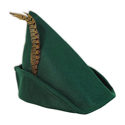 Beistle 60342 Felt Robin Hood Hat, One Size, Multicolor Beistle Town Creek Trading Post - Free Shipping $50.00