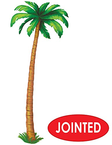 Beistle Durable Cardstock Jointed Palm Tree Cut Out Luau Party Wall Decoration, 6', Brown/Green Beistle Town Creek Trading Post - Free Shipping $50.00