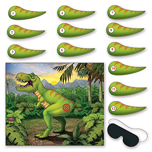 Beistle Pin The Tail On The Dinosaur Game, 18" x 21�", Multicolored Beistle Town Creek Trading Post - Free Shipping $50.00