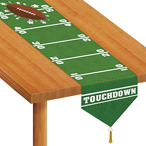 Beistle Printed Game Day Table Runner, 11"x6', Green, White Beistle Town Creek Trading Post - Free Shipping $50.00