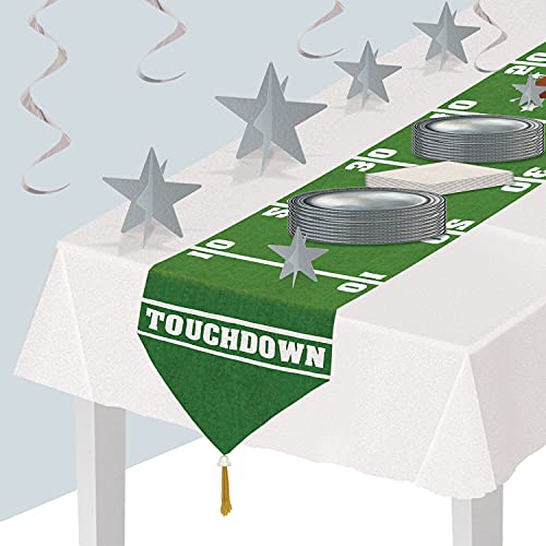 Beistle Printed Game Day Table Runner, 11"x6', Green, White Beistle Town Creek Trading Post - Free Shipping $50.00