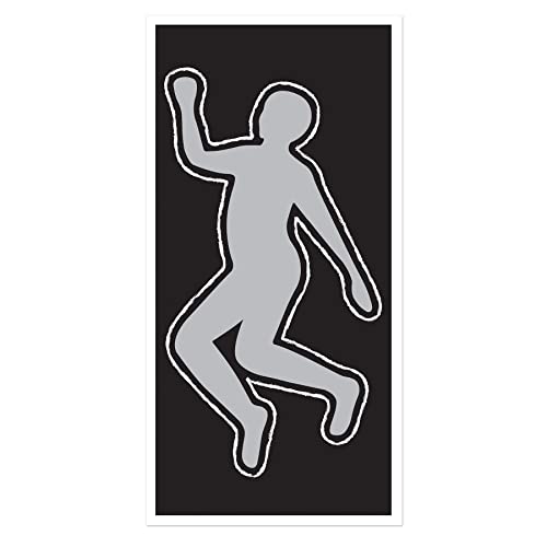 Beistle PSI Body Silhouette, 30 by 5-Feet,White/Black/Silver Beistle Town Creek Trading Post - Free Shipping $50.00