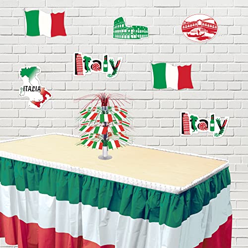 Beistle Red, White and Green Table Skirting, 29" x 14' Beistle Town Creek Trading Post - Free Shipping $50.00