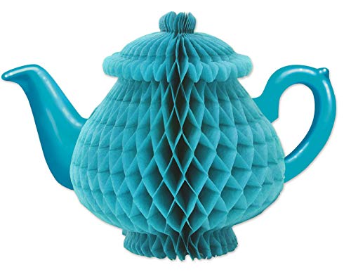Beistle Tissue Teapot Centerpiece, 7", Blue Beistle Town Creek Trading Post - Free Shipping $50.00
