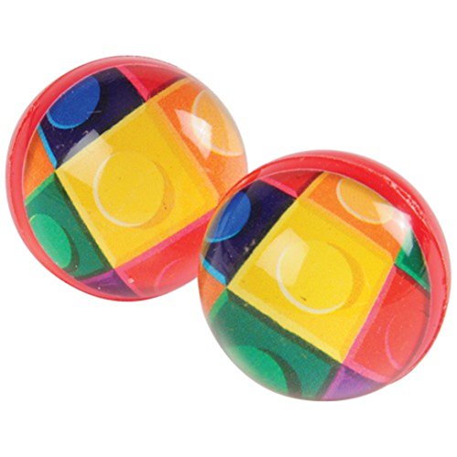 Building Block Inspired Super Hi High Bounce Rubber Balls (12) US TOYS Town Creek Trading Post - Free Shipping $50.00