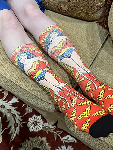 Classic Wonder Woman Crew Socks - SHOE SIZE (8-13 Men) (5-10 women) Spoontiques Town Creek Trading Post - Free Shipping $50.00