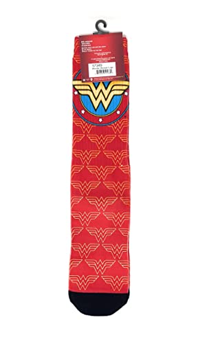 Classic Wonder Woman LOGO Crew Socks - SHOE SIZE (8-13 Men) (5-10 women) Spoontiques Town Creek Trading Post - Free Shipping $50.00