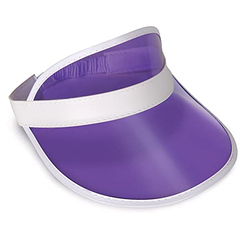 Clear Purple Plastic Dealer's Design Visor Beistle Town Creek Trading Post - Free Shipping $50.00