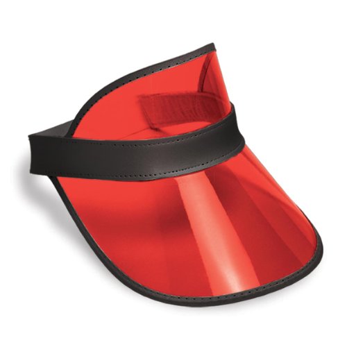 Clear Red Plastic Dealer's Visor Party Accessory (1 count) Beistle Town Creek Trading Post - Free Shipping $50.00