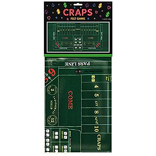 Craps Party Table Cover, 37" x 6', 1 piece amscan Town Creek Trading Post - Free Shipping $50.00