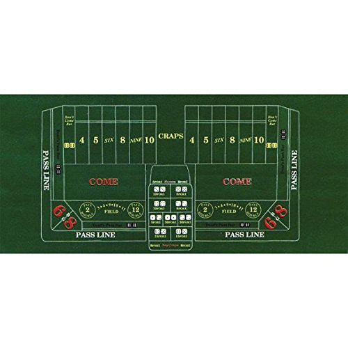 Craps Party Table Cover, 37" x 6', 1 piece amscan Town Creek Trading Post - Free Shipping $50.00