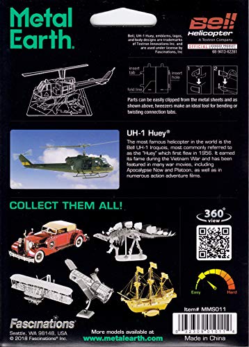 Huey UH-1 Helicopter Intricate 3D Metal Model Kit by Fascinations Metal Earth Fascinations Town Creek Trading Post - Free Shipping $50.00