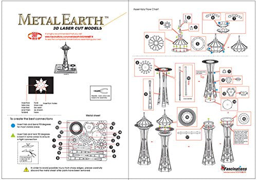 Seattle Space Needle Intricate 3D Metal Model Kit by Fascinations Metal Earth Fascinations Town Creek Trading Post - Free Shipping $50.00