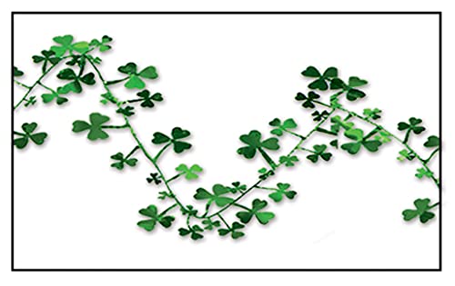 Gleam 'N Flex Shamrock Garland Party Accessory (1 count) (1/Pkg) Beistle Town Creek Trading Post - Free Shipping $50.00