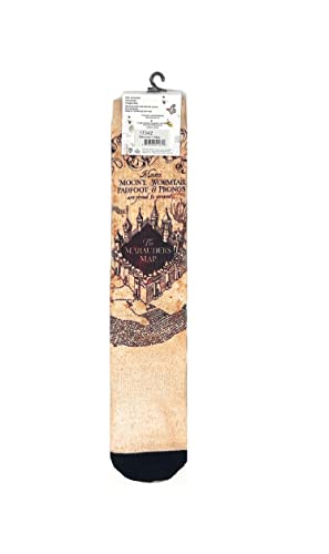 Harry Potter Marauder's Map Crew Socks - SHOE SIZE (8-13 Men) (5-10 women) Spoontiques Town Creek Trading Post - Free Shipping $50.00