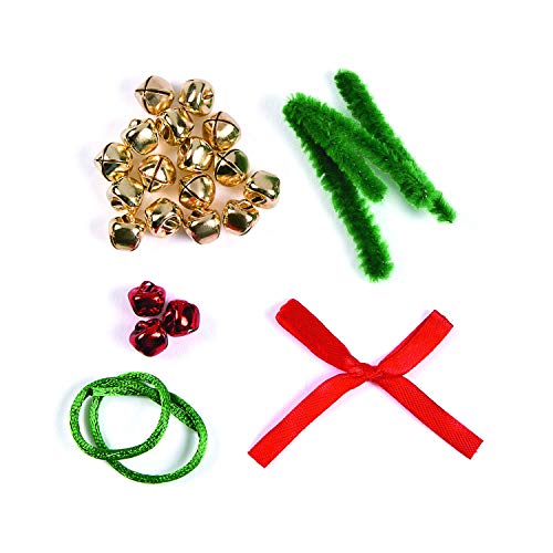 Jingle Bell Wreath Ornament Craft Kit - Crafts for Kids and Fun Home Activities Fun Express Town Creek Trading Post - Free Shipping $50.00