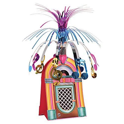 Jukebox Centerpiece Party Accessory (1 count) (1/Pkg) Beistle Town Creek Trading Post - Free Shipping $50.00