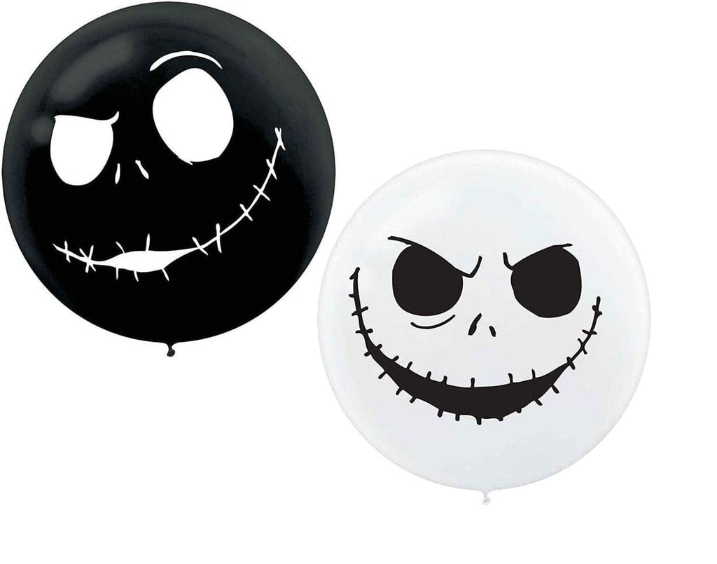 Nightmare Before Christmas Giant Latex Plastic Balloons 2ct, Multi Colored, 24'' amscan Town Creek Trading Post - Free Shipping $50.00