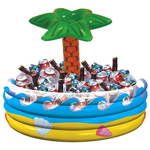 Palm Tree Oasis Inflatable Party Cooler, 14" x 29.5" amscan Town Creek Trading Post - Free Shipping $50.00