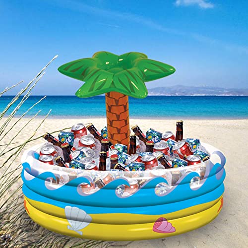Palm Tree Oasis Inflatable Party Cooler, 14" x 29.5" amscan Town Creek Trading Post - Free Shipping $50.00