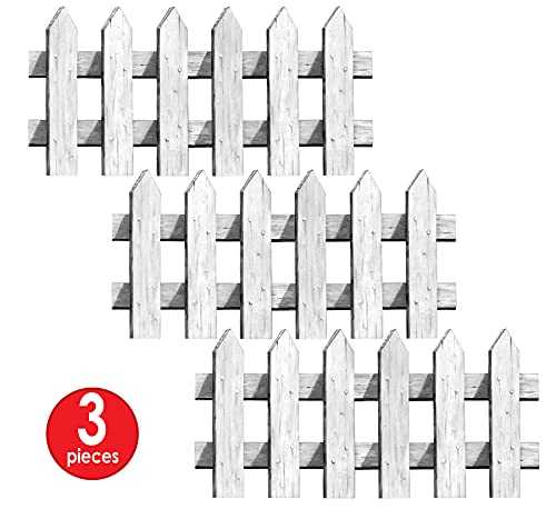 Picket Fence Cutouts Party Accessory (1 count) (3/Pkg) Beistle Town Creek Trading Post - Free Shipping $50.00