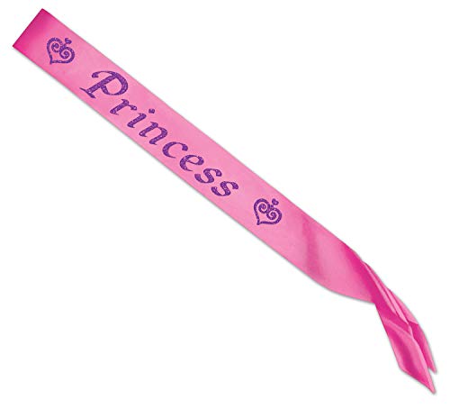 Princess Satin Sash Party Accessory (1 count) (1/Pkg) Beistle Town Creek Trading Post - Free Shipping $50.00