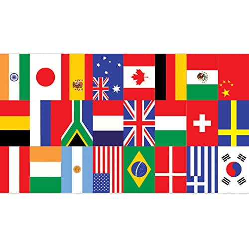 Printed International Flag Table Runner Party Accessory (1 count) (1/Pkg) Beistle Town Creek Trading Post - Free Shipping $50.00