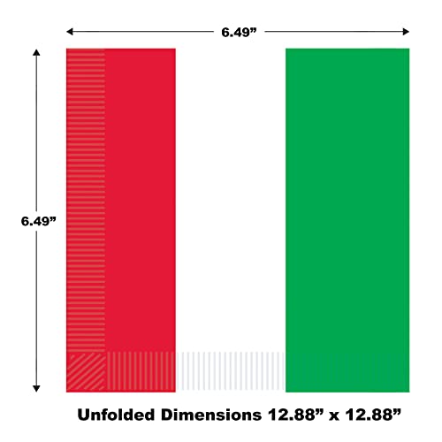 Red, White & Green Luncheon Napkins (2-Ply) (16/Pkg) Beistle Town Creek Trading Post - Free Shipping $50.00