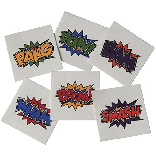 U.S. Toy Superhero Tattoos (144 Per Order) US TOYS Town Creek Trading Post - Free Shipping $50.00