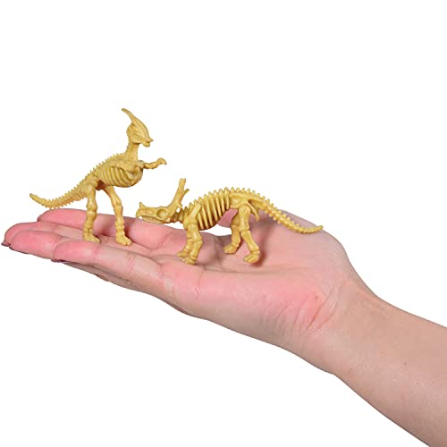 US Toy - Assorted Dinosaur Skeleton Toy Figures, Made of Plastic, (1-Pack of 12) US TOYS Town Creek Trading Post - Free Shipping $50.00