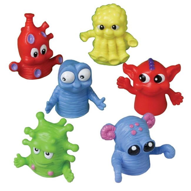 US Toy - Dozen Assorted Color Monster Finger Puppets -1.5", Made of Plastic (1-Pack of 12) US TOYS Town Creek Trading Post - Free Shipping $50.00