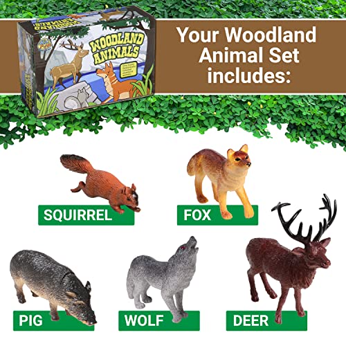 US Toy Woodland Forest Toy Animal Figures Action Figure (1 Dozen) US TOYS Town Creek Trading Post - Free Shipping $50.00