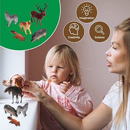 US Toy Woodland Forest Toy Animal Figures Action Figure (1 Dozen) US TOYS Town Creek Trading Post - Free Shipping $50.00