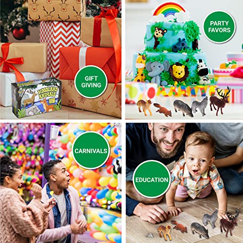 US Toy Woodland Forest Toy Animal Figures Action Figure (1 Dozen) US TOYS Town Creek Trading Post - Free Shipping $50.00